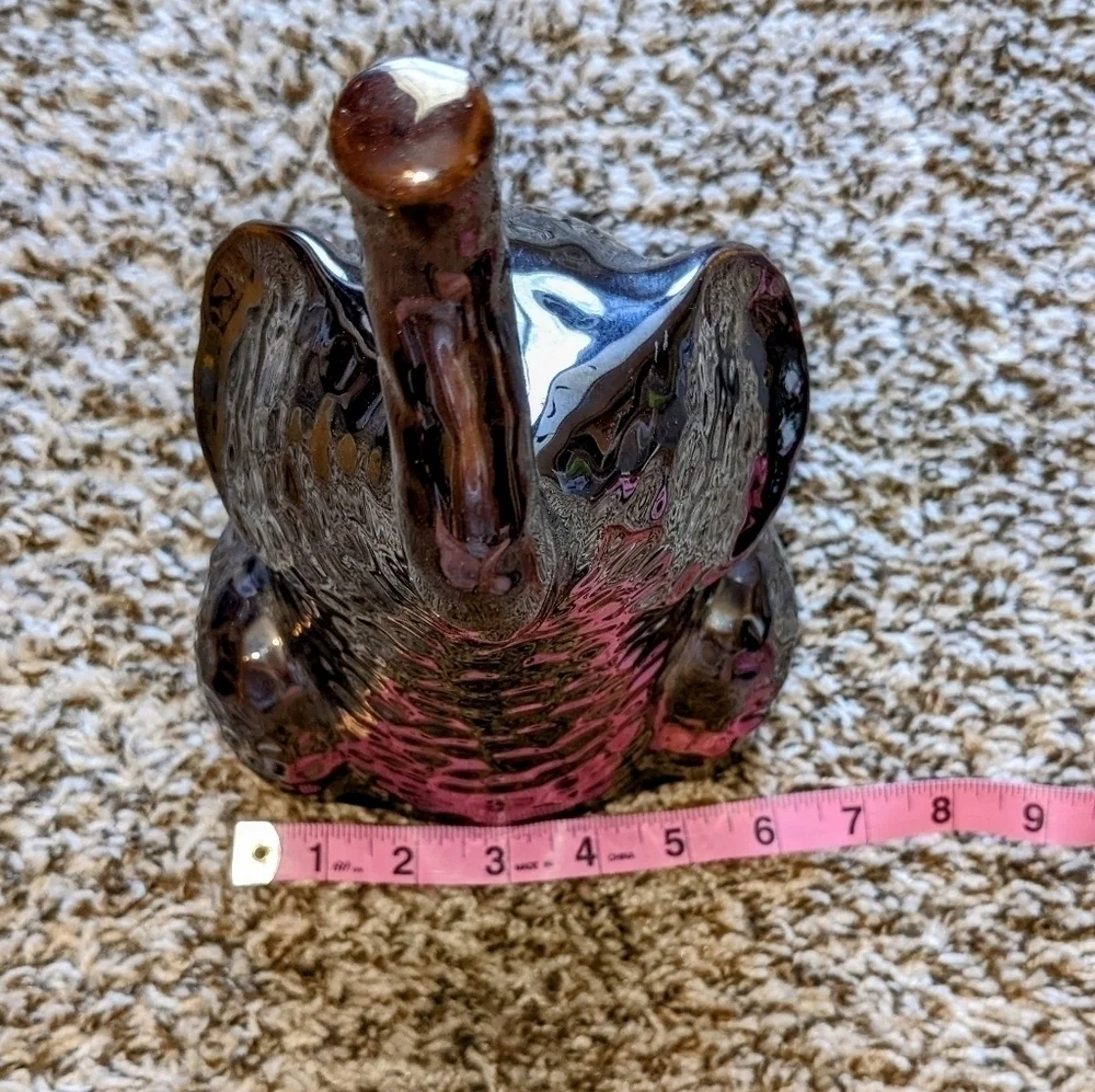 Elephant Statue Hammered Gunmetal ~1' Tall